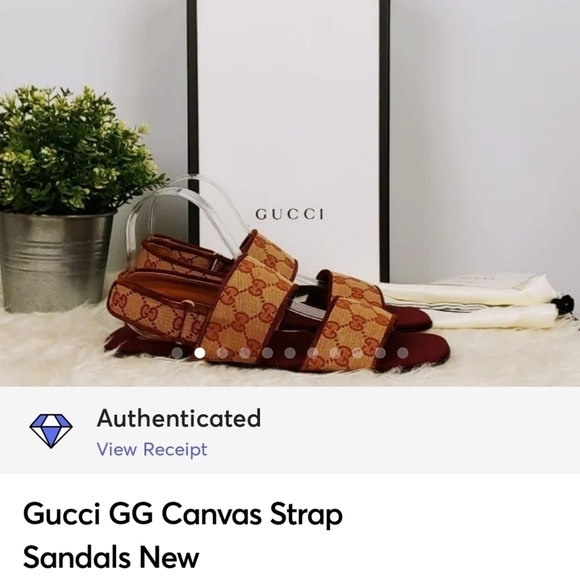 ?GUCCI Slingback GG Sandals